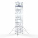 Alumīnija tornis 135х190 cm cm 10,2m darba augstums* salokāmas margas no 2 pusēm Alumīnija tornis 135х190 cm cm 10,2m darba augstums* salokāmas margas no 2 pusēm