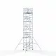 Alumīnija tornis 135х190 cm 11,2m darba augstums* ar oglekļa platformu + salokāmas margas no 2 pusēm