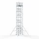 Alumīnija tornis 135х190 cm 12,2m darba augstums* ar oglekļa platformu + salokāmas margas no 2 pusēm Alumīnija tornis 135х190 cm 12,2m darba augstums* ar oglekļa platformu + salokāmas margas no 2 pusēm