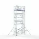 Alumīnija tornis 135х305 cm 9,2m darba augstums* salokāmas margas no 2 pusēm