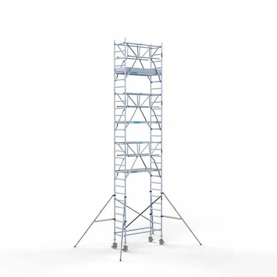 Alumīnija tornis 75х190 cm 9,2m darba augstums* salokāmas margas no 2 pusēm Alumīnija tornis 75х190 cm 9,2m darba augstums* salokāmas margas no 2 pusēm