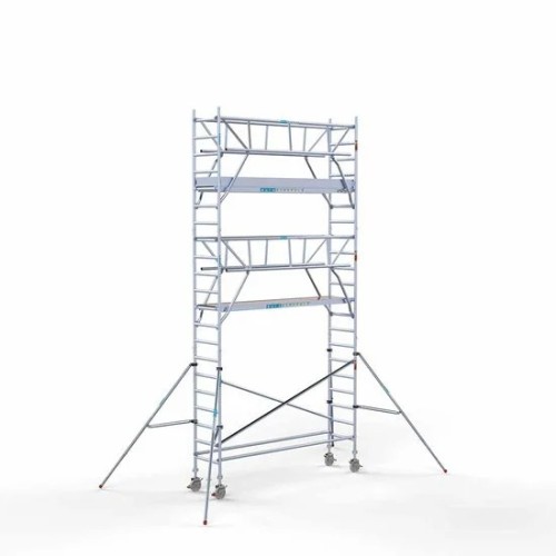Alumīnija tornis 75х305 cm 7,2m darba augstums* salokāmas margas no 2 pusēm Alumīnija tornis 75х305 cm 7,2m darba augstums* salokāmas margas no 2 pusēm
