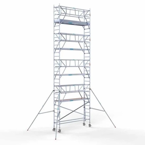 Alumīnija tornis 75х305 cm 10,2m darba augstums* salokāmas margas no 2 pusēm Alumīnija tornis 75х305 cm 10,2m darba augstums* salokāmas margas no 2 pusēm