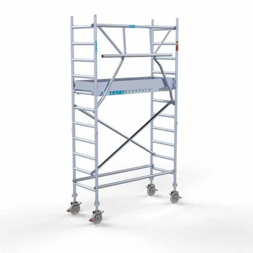 Alumīnija tornis 75х190 cm cm 4,2m darba augstums* ar oglekļa platformu + salokāmas margas no 1 puses Alumīnija tornis 75х190 cm cm 4,2m darba augstums* ar oglekļa platformu + salokāmas margas no 1 puses