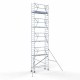 Torre con barandilla de 1 lado 75x250 10,2 m altura de trabajo Torre con barandilla de 1 lado 75x250 10,2 m altura de trabajo