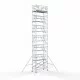Alumīnija tornis 135х305 cm 14,2m darba augstums* ar oglekļa platformu + salokāmas margas no 2 pusēm Alumīnija tornis 135х305 cm 14,2m darba augstums* ar oglekļa platformu + salokāmas margas no 2 pusēm