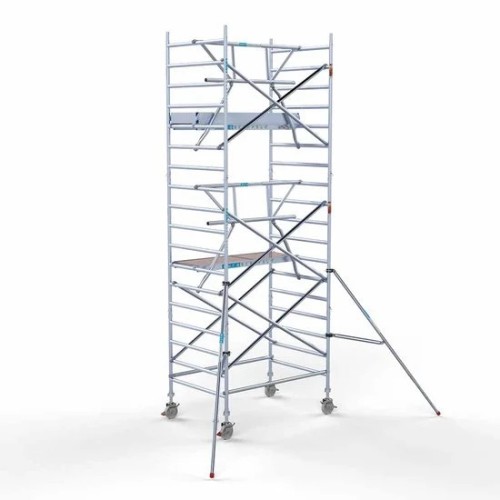 Alumīnija tornis 135х190 cm 6,2m darba augstums* salokāmas margas no 1 puses Alumīnija tornis 135х190 cm 6,2m darba augstums* salokāmas margas no 1 puses