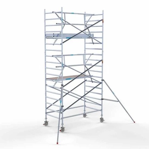 Alumīnija tornis 135х250 cm 6,2m darba augstums* salokāmas margas no 1 puses Alumīnija tornis 135х250 cm 6,2m darba augstums* salokāmas margas no 1 puses