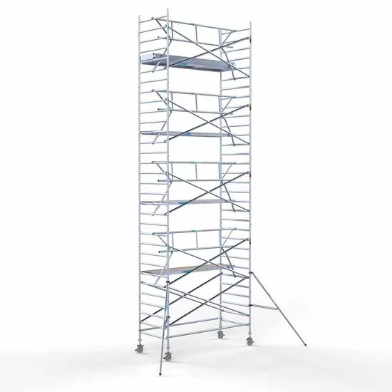 Alumīnija tornis 135х305 cm 10,2m darba augstums* salokāmas margas no 1 puses Alumīnija tornis 135х305 cm 10,2m darba augstums* salokāmas margas no 1 puses