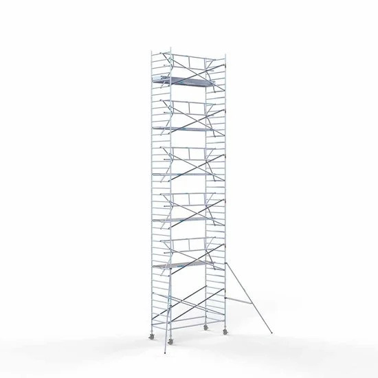 Alumīnija tornis 135х305 cm 13,2m darba augstums* salokāmas margas no 1 puses Alumīnija tornis 135х305 cm 13,2m darba augstums* salokāmas margas no 1 puses