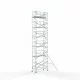 Alumīnija tornis 135х305 cm 13,2m darba augstums* ar oglekļa platformu + salokāmas margas no 1 puses Alumīnija tornis 135х305 cm 13,2m darba augstums* ar oglekļa platformu + salokāmas margas no 1 puses