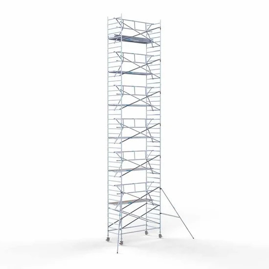 Alumīnija tornis 135х305 cm 14,2m darba augstums* salokāmas margas no 1 puses Alumīnija tornis 135х305 cm 14,2m darba augstums* salokāmas margas no 1 puses