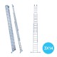 Kolmeosaline redel 3x14 + fassaadirattad Kolmeosaline redel 3x14 + fassaadirattad