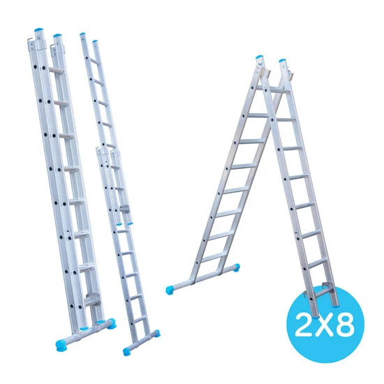 Divu sekciju kāpnes 2x8 pakāpieni Divu sekciju kāpnes 2x8 pakāpieni