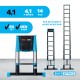 Eurostairs teleskopiskās kāpnes 4,1 M