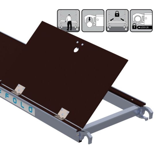 Platforma ar lūku 140x60 cm