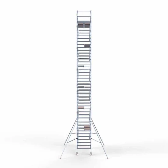 Alumīnija tornis 135х305 cm 14,2m darba augstums* ar oglekļa platformu Alumīnija tornis 135х305 cm 14,2m darba augstums* ar oglekļa platformu