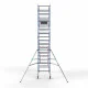 Alumīnija tornis 90х250 cm 6,2m darba augstums* salokāmas margas no 2 pusēm Alumīnija tornis 90х250 cm 6,2m darba augstums* salokāmas margas no 2 pusēm