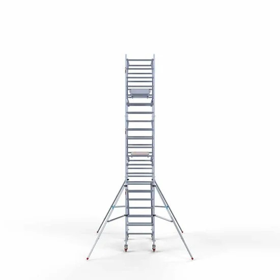 Alumīnija tornis 90х190 cm 7,2m darba augstums* salokāmas margas no 2 pusēm Alumīnija tornis 90х190 cm 7,2m darba augstums* salokāmas margas no 2 pusēm