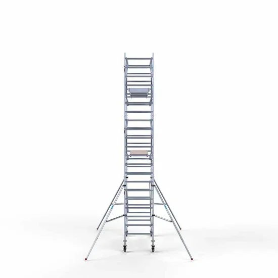 Alumīnija tornis 90х250 cm 7,2m darba augstums* salokāmas margas no 2 pusēm Alumīnija tornis 90х250 cm 7,2m darba augstums* salokāmas margas no 2 pusēm