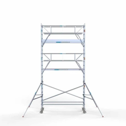 Alumīnija tornis ar margām no 2 pūsēm 90x305 7,2 m darba augstums* Alumīnija tornis ar margām no 2 pūsēm 90x305 7,2 m darba augstums*