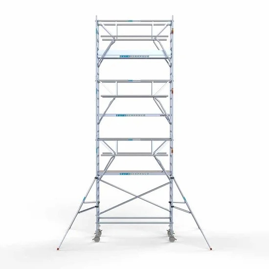 Alumīnija tornis 90х250 cm 8,2m darba augstums* salokāmas margas no 2 pusēm Alumīnija tornis 90х250 cm 8,2m darba augstums* salokāmas margas no 2 pusēm