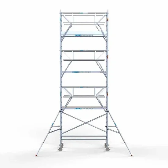 Alumīnija tornis 90х250 cm 8,2m darba augstums* salokāmas margas no 2 pusēm Alumīnija tornis 90х250 cm 8,2m darba augstums* salokāmas margas no 2 pusēm