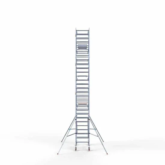Alumīnija tornis 90х190 cm 9,2m darba augstums* salokāmas margas no 2 pusēm Alumīnija tornis 90х190 cm 9,2m darba augstums* salokāmas margas no 2 pusēm