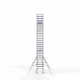 Alumīnija tornis 90х190 cm 9,2m darba augstums* salokāmas margas no 2 pusēm Alumīnija tornis 90х190 cm 9,2m darba augstums* salokāmas margas no 2 pusēm