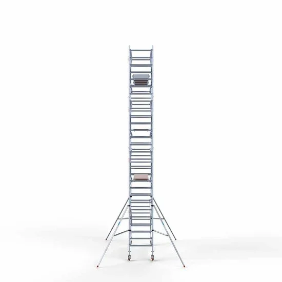 Alumīnija tornis 90х305 cm 9,2m darba augstums* ar oglekļa platformu + salokāmas margas no 2 pusēm Alumīnija tornis 90х305 cm 9,2m darba augstums* ar oglekļa platformu + salokāmas margas no 2 pusēm