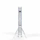 Alumīnija tornis 90х305 cm 9,2m darba augstums* ar oglekļa platformu + salokāmas margas no 2 pusēm Alumīnija tornis 90х305 cm 9,2m darba augstums* ar oglekļa platformu + salokāmas margas no 2 pusēm