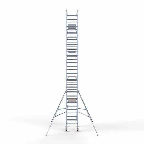 Alumīnija tornis 90х190 cm 10,2m darba augstums* salokāmas margas no 2 pusēm Alumīnija tornis 90х190 cm 10,2m darba augstums* salokāmas margas no 2 pusēm