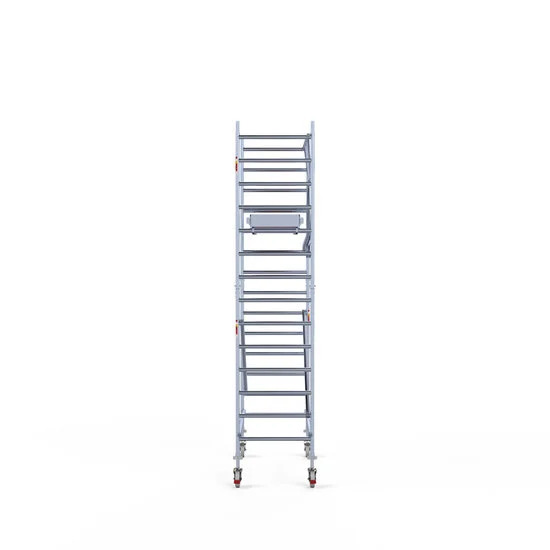Alumīnija tornis 75х190 cm 5,2m darba augstums* salokāmas margas no 1 puses Alumīnija tornis 75х190 cm 5,2m darba augstums* salokāmas margas no 1 puses