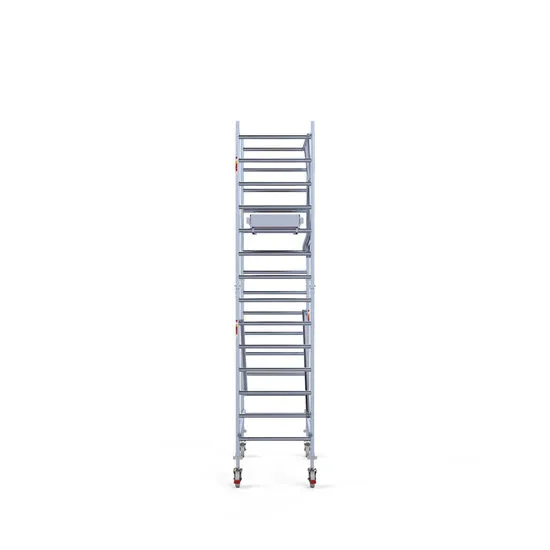 Alumīnija tornis 90х190 cm 5,2m darba augstums* salokāmas margas no 1 puses Alumīnija tornis 90х190 cm 5,2m darba augstums* salokāmas margas no 1 puses