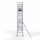Alumīnija tornis 90х305 cm 6,2m darba augstums* ar oglekļa platformu + salokāmas margas no 1 puses Alumīnija tornis 90х305 cm 6,2m darba augstums* ar oglekļa platformu + salokāmas margas no 1 puses