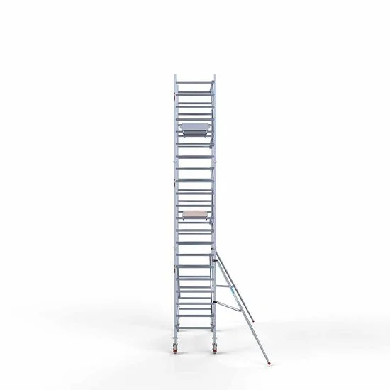 Alumīnija tornis 90х250 cm 7,2m darba augstums* salokāmas margas no 1 puses Alumīnija tornis 90х250 cm 7,2m darba augstums* salokāmas margas no 1 puses