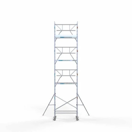 Alumīnija tornis 75х190 cm 9,2m darba augstums* salokāmas margas no 1 puses Alumīnija tornis 75х190 cm 9,2m darba augstums* salokāmas margas no 1 puses