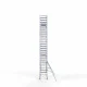 Alumīnija tornis 90х190 cm 9,2m darba augstums* salokāmas margas no 1 puses Alumīnija tornis 90х190 cm 9,2m darba augstums* salokāmas margas no 1 puses