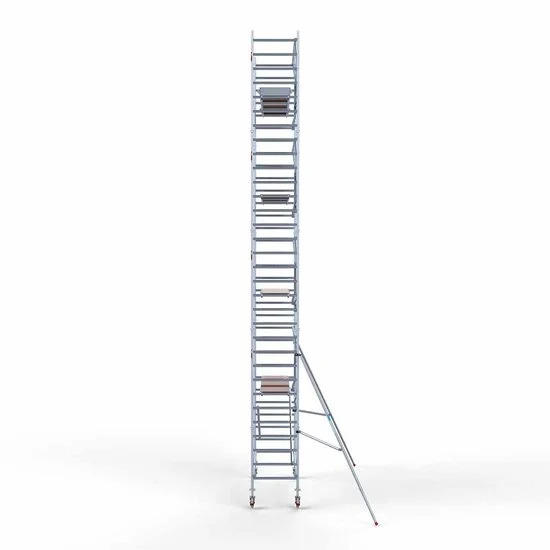 Alumiiniumtellingud 90х305 10,2 m töökõrgus* koos kokkupandavate piiretega ühel küljel Alumiiniumtellingud 90х305 10,2 m töökõrgus* koos kokkupandavate piiretega ühel küljel