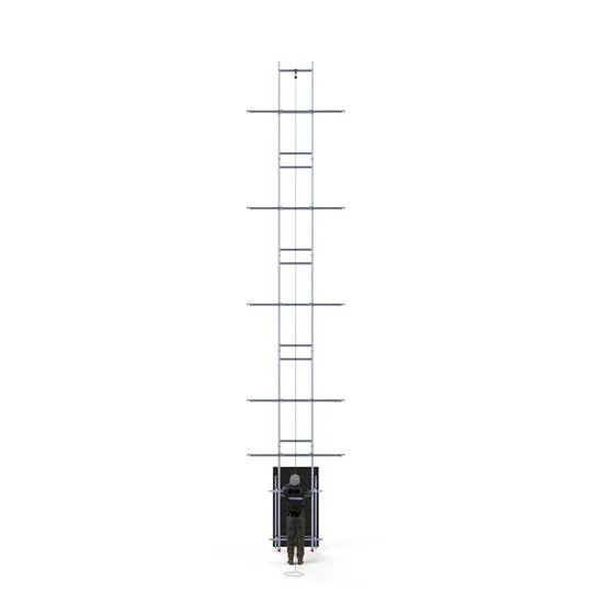 Alumīnija tornis 135х250 cm 10,2m darba augstums* ar liftu saules paneļiem, Safeguard Alumīnija tornis 135х250 cm 10,2m darba augstums* ar liftu saules paneļiem, Safeguard