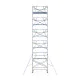 Alumīnija tornis 135х250 cm 12,2m darba augstums* ar liftu saules paneļiem un jumtas malu aizsardzību Safeguard Alumīnija tornis 135х250 cm 12,2m darba augstums* ar liftu saules paneļiem un jumtas malu aizsardzību Safeguard