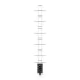 Alumīnija tornis 135х250 cm 12,2m darba augstums* ar liftu saules paneļiem un jumtas malu aizsardzību Safeguard Alumīnija tornis 135х250 cm 12,2m darba augstums* ar liftu saules paneļiem un jumtas malu aizsardzību Safeguard