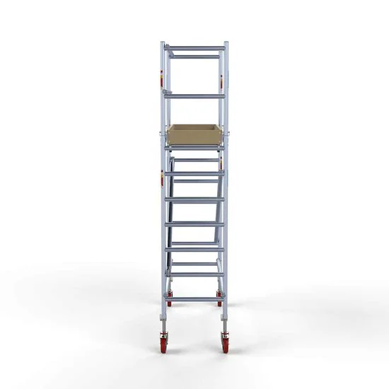 Alumīnija tornis 75х190 cm 4,2m darba augstums* ar oglekļa platformu Alumīnija tornis 75х190 cm 4,2m darba augstums* ar oglekļa platformu