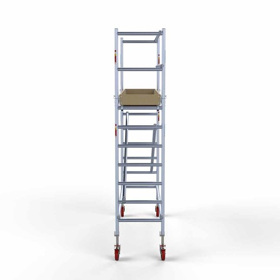 Alumīnija tornis 75х250 cm 4,2m darba augstums* ar oglekļa platformu Alumīnija tornis 75х250 cm 4,2m darba augstums* ar oglekļa platformu