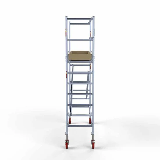 Alumīnija tornis 75х250 cm 4,2m darba augstums* ar oglekļa platformu Alumīnija tornis 75х250 cm 4,2m darba augstums* ar oglekļa platformu