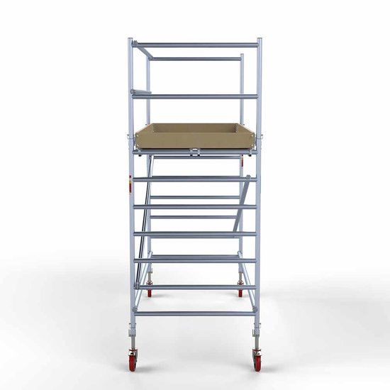 Alumīnija tornis 135х305 cm 4,2m darba augstums* ar oglekļa platformu Alumīnija tornis 135х305 cm 4,2m darba augstums* ar oglekļa platformu