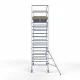 Alumīnija tornis 135х305 cm 6,2m darba augstums* ar oglekļa platformu Alumīnija tornis 135х305 cm 6,2m darba augstums* ar oglekļa platformu