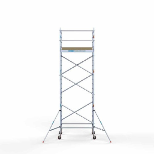 Alumīnija tornis 135х190 cm 7,2m darba augstums* ar oglekļa platformu Alumīnija tornis 135х190 cm 7,2m darba augstums* ar oglekļa platformu