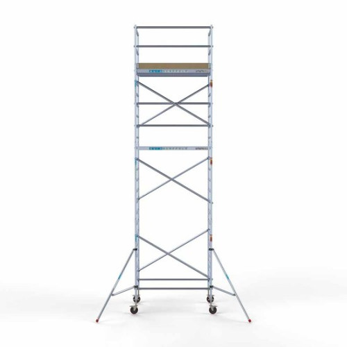 Alumīnija tornis 135х190 cm 8,2m darba augstums* ar oglekļa platformu Alumīnija tornis 135х190 cm 8,2m darba augstums* ar oglekļa platformu