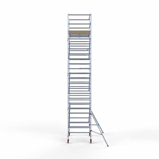 Alumīnija tornis 135х190 cm 8,2m darba augstums* ar oglekļa platformu Alumīnija tornis 135х190 cm 8,2m darba augstums* ar oglekļa platformu